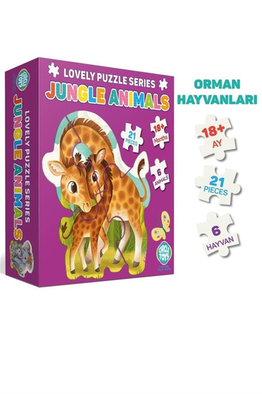 Circle Toys Lovely Puzzle Jungle Anımals