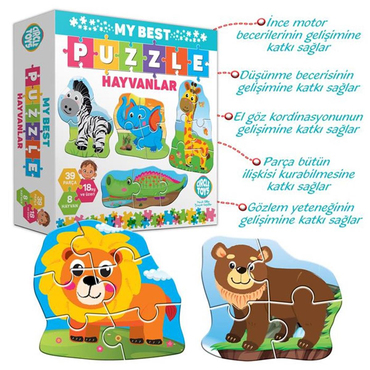 Circle Toys My Best Puzzle Hayvanlar