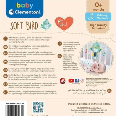 Clementoni Müzikli Peluş Kuş