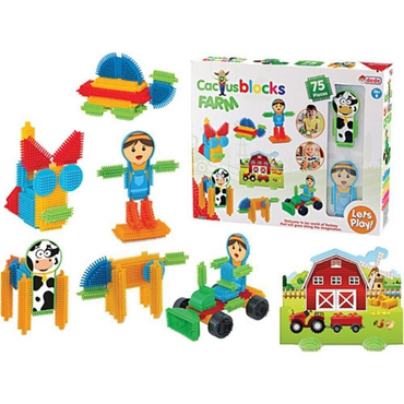 Dede Kaktüs Blok Çiftlik (75 Parça)