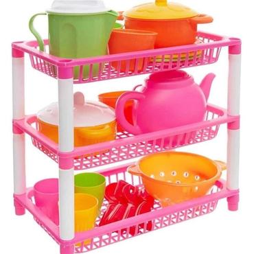 Dede Üç Katlı Mutfak Sepeti