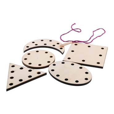 Geometrik şekiller ip Geçirme