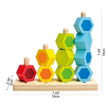 Hape Eğitici Ahşap Dizme Blokları