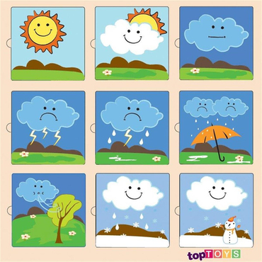 Hava Durumu Ahşap Puzzle