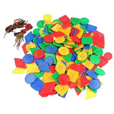 İpli Geometrik Düğmeler 96 Parça