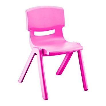 Kırılmaz Plastik Çocuk Sandalyesi Pembe-34 cm