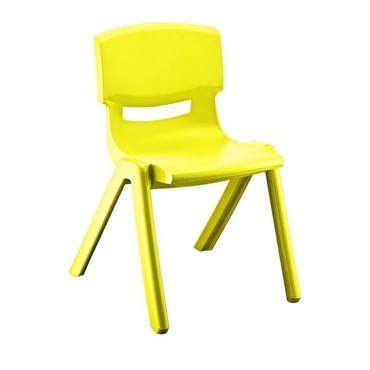 Kırılmaz Plastik Çocuk Sandalyesi Sarı -34 cm