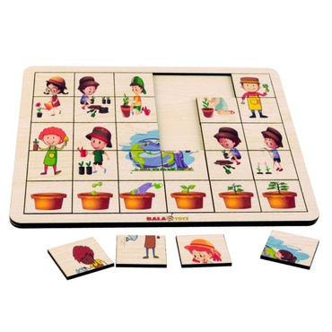 Kodlamaya Giriş Doğa Ana  Eşleştirme Puzzle