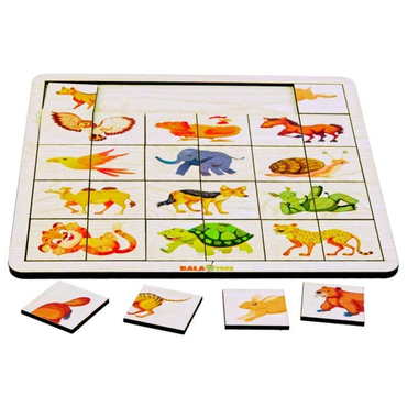 Kodlamaya Giriş Hayvanlar Eşleştirme Puzzle