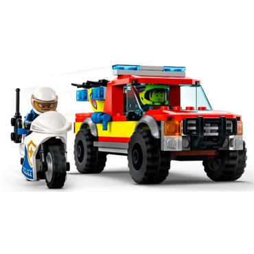 Lego City   Itfaiye Kurtarma Operasyonu Ve Polis Takibi