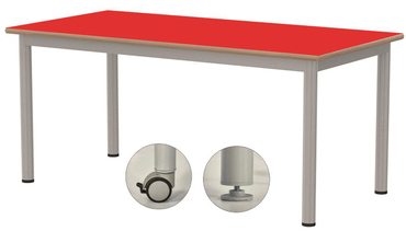 Oscar Dikdörtgen Tekerlekli Masa