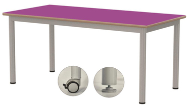 Oscar Dikdörtgen Tekerlekli Masa