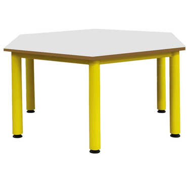 Oscar Metal Leg Hexagonal Table