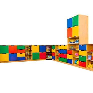 Oscar Renkli Çekmeceli Dolap Grubu 1