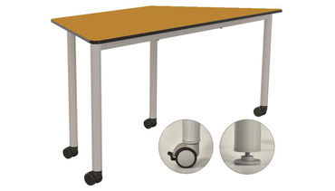 Oscar Wheel Trapeze Table