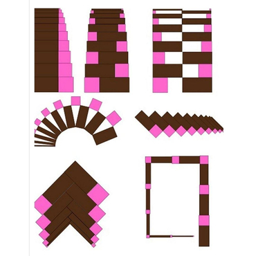 Pembe Kule ve Kestane merdiven Çalışma Kartları