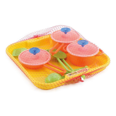 Polesie Sarı Küçük Aşçı Tepsili Yemek Takımı Seti