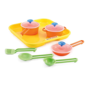 Polesie Sarı Küçük Aşçı Tepsili Yemek Takımı Seti