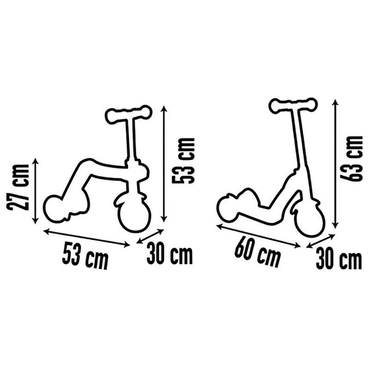 Smoby 2'si 1 Arada Scooter