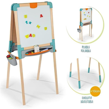 Smoby Ahşap Yazı Tahtası Çift Taraflı (manyetik Ve Tebeşirli)