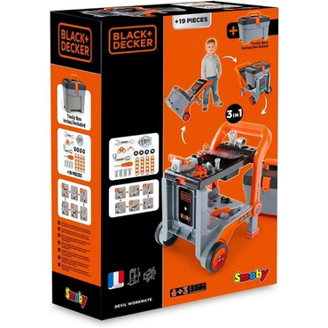 Smoby Black & Decker Oyuncak Alet Takımı ve Tekerlekli Çalışma Tezgahı