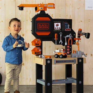 Smoby Black & Decker Vinçli Çalışma Tezgahı