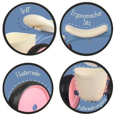 Smoby Rookie 4 Tekerlekli Bingit Bisiklet - Pembe