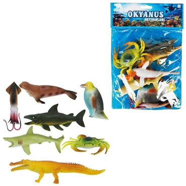 Sunman Okyanus Hayvanları Poşetli 7'Li