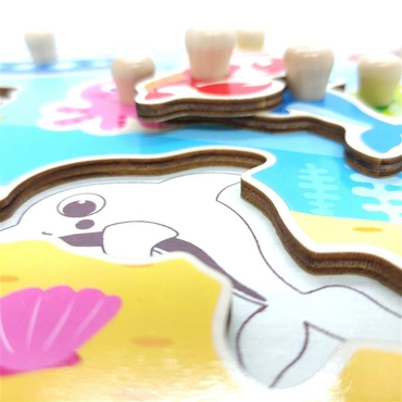 Tooky Toy  Deniz Hayvanları Ahşap Puzzle