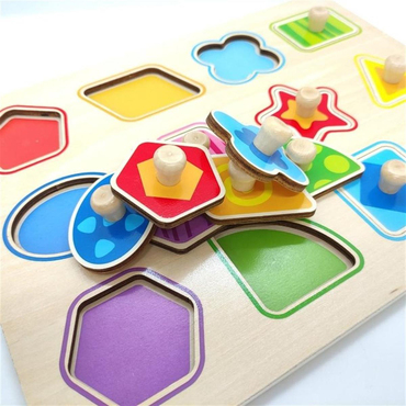 Tooky Toy  Şekiller Ahşap Puzzle
