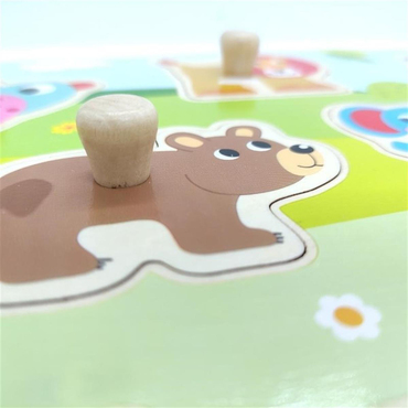 Tooky Toy  Vahşi Hayvanlar Ahşap Puzzle