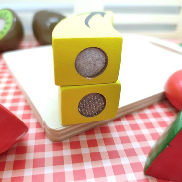 Tooky Toy Ahşap Tepsili Meyve Kesme Seti