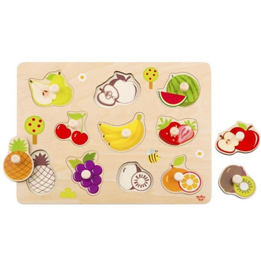 Tooky Toy Meyveler Ahşap Puzzle