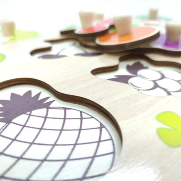 Tooky Toy Meyveler Ahşap Puzzle