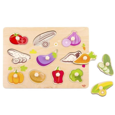 Tooky Toy Sebzeler Ahşap Puzzle
