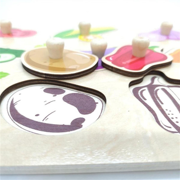 Tooky Toy Sebzeler Ahşap Puzzle