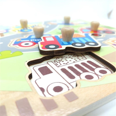 Tooky Toy Taşıtlar Ahşap Puzzle