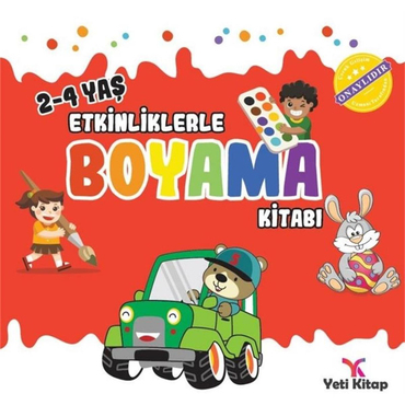Yeti Kitap 2-4 Yaş Boyama Kitabı