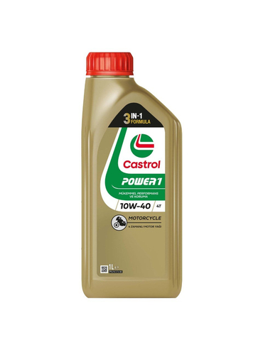 Castrol Power 1 4T 10W-40 1 Litre Yarı Sentetik Motorsiklet Yağı
