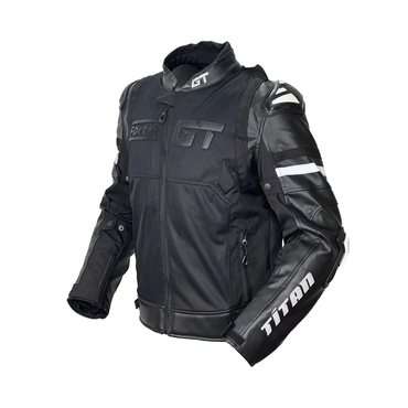 FORTE GT TITAN Siyah / Hörgüçlü 4 Mevsimlik Deri Mont