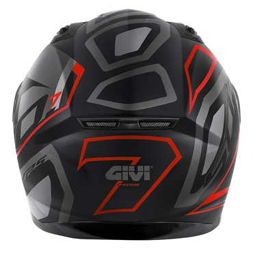 GİVİ KASK 50.7 PROTON MAT TITANIUM-KIRMIZI 