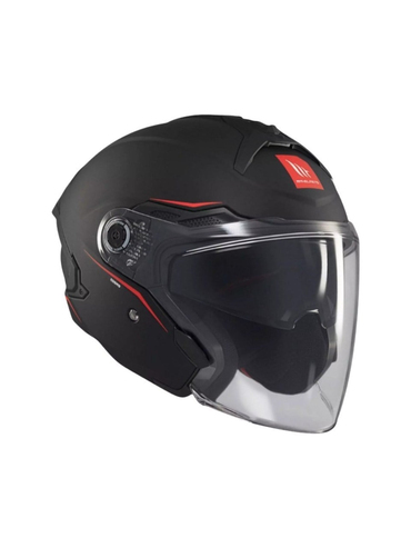 Mt Helmets mt Cosmo Sv OF515SV Solid A1 Mat Siyah Yazlık Motosiklet Kaskı