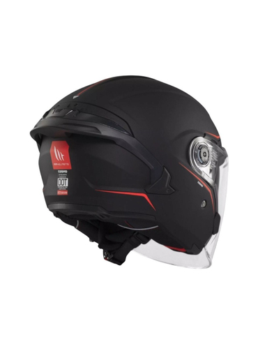 Mt Helmets mt Cosmo Sv OF515SV Solid A1 Mat Siyah Yazlık Motosiklet Kaskı
