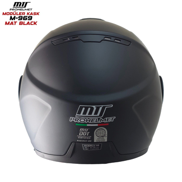 MTS MODÜLER KASK M-969 MAT BLACK