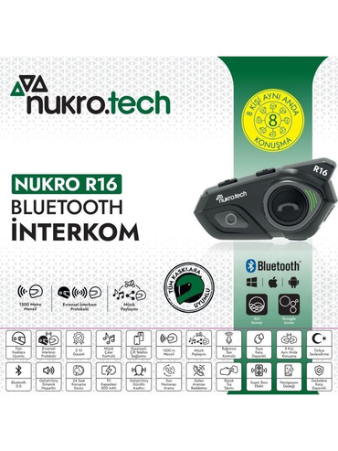 Nukro R16 Bluetooth Intercom