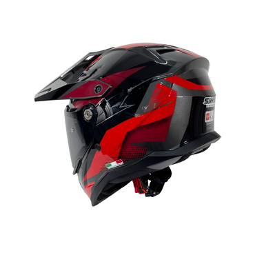 SWAY SW X65 BLOCK Red Adventure Kask