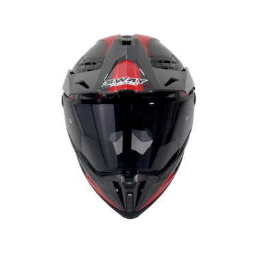 SWAY SW X65 BLOCK Red Adventure Kask