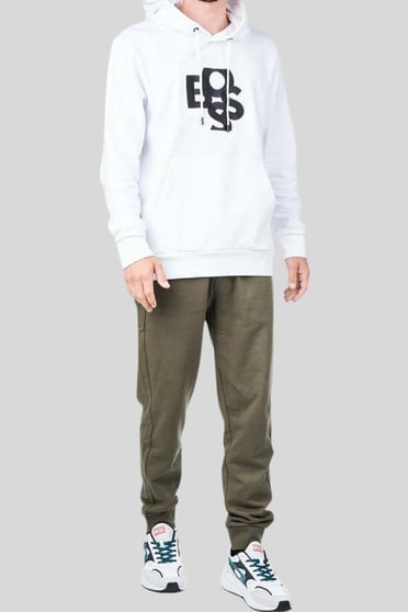Boss Kapüşonlu Erkek Sweatshirt Beyaz 100