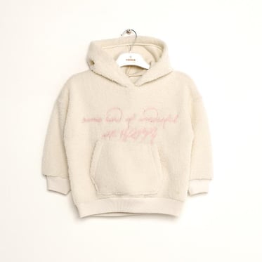 Kız Çocuk Kapşonlu Peluş Sweatshirt 1-5 Yaş