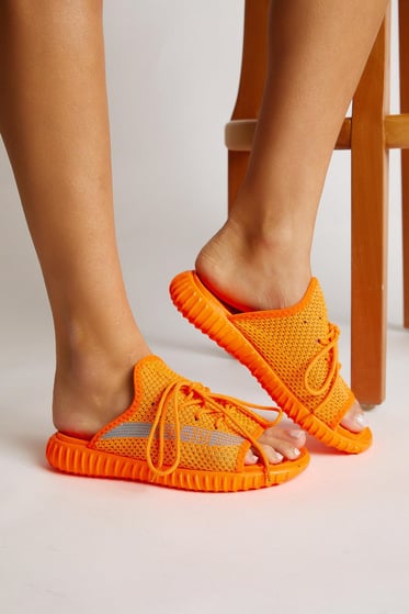 Triko Özel Üretim Unisex Oranj Terlik TBTR-0